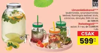 Spar Limonádéskorsó ajánlat