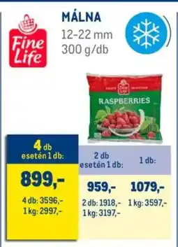 Metro Fine Life málna ajánlat