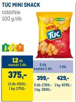 Metro Tuc Mini snack ajánlat
