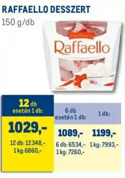 Metro Raffaello desszert ajánlat