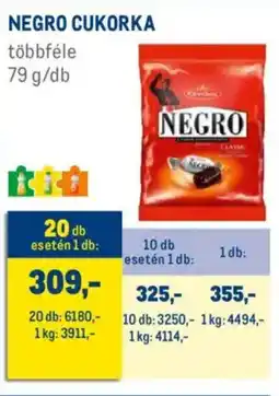 Metro Negro cukorka ajánlat