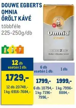 Metro Douwe Egberts Omnia őrölt kávé ajánlat