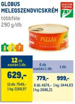 Metro Globus melegszendvicskrém ajánlat