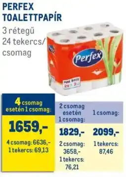 Metro Perfex toalettpapír ajánlat