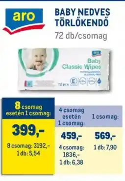 Metro Aro Baby nedves törlőkendő ajánlat