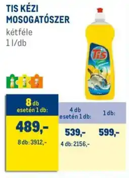 Metro Tis kézi mosogatószer ajánlat