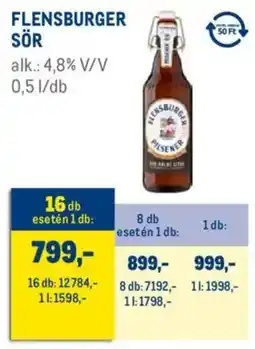 Metro Flensburger sör ajánlat