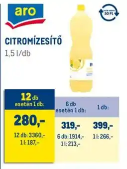 Metro Aro citromízesítő ajánlat