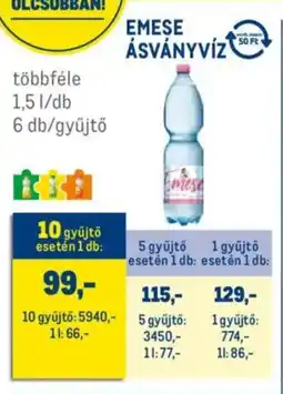 Metro Emese ásványvíz ajánlat