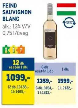 Metro Feind Sauvignon Blanc ajánlat