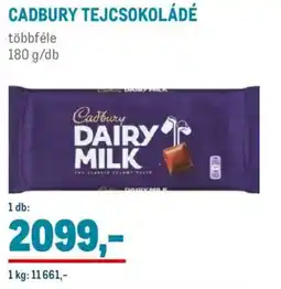 Metro Cadbury tejcsokoládé ajánlat