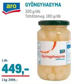 Metro Aro gyöngyhagyma ajánlat