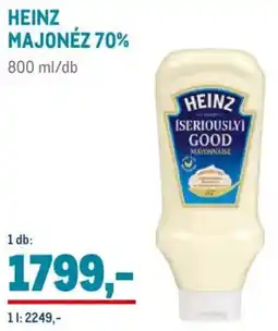 Metro Heinz majonéz 70% ajánlat