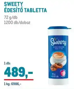 Metro Sweety édesítő tabletta ajánlat