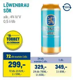 Metro Löwenbrau sör ajánlat