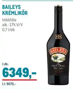 Metro Baileys Krémlikőr ajánlat