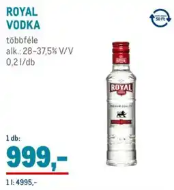 Metro Royal Vodka ajánlat