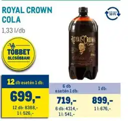 Metro Royal Crown Cola ajánlat