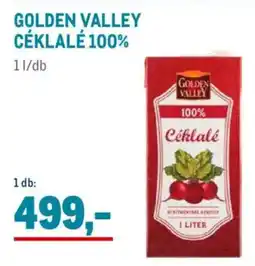 Metro Golden Valley céklalé 100% ajánlat
