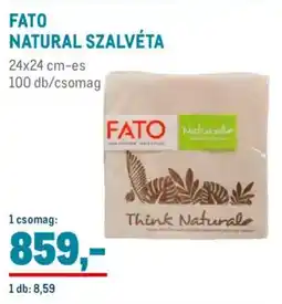 Metro Fato natural szalvéta ajánlat