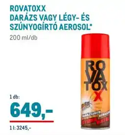 Metro Rovatoxx darázs / légy- és szúnyogírtó aerosol ajánlat