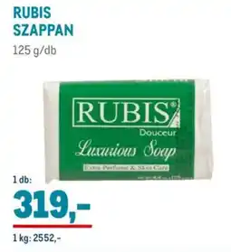 Metro Rubis szappan ajánlat