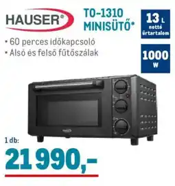 Metro Hauser TO-1310 minisütő ajánlat