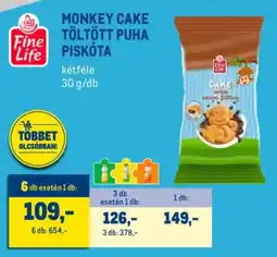 Metro Fine Life Monkey Cake töltött puha piskóta ajánlat