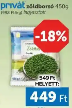 PRIVÁT Privát zöldborsó ajánlat