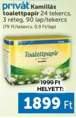 PRIVÁT Privȧt Kamillás toalettpapír ajánlat