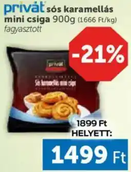 PRIVÁT Privát sós karamellás mini csiga ajánlat