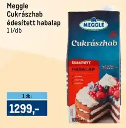 Metro Meggle Cukrászhab édesített habalap ajánlat