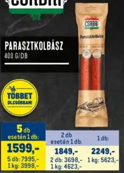 Metro Parasztkolbász ajánlat
