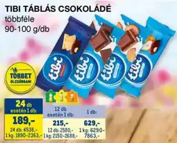 Metro Tibi táblás csokoládé ajánlat