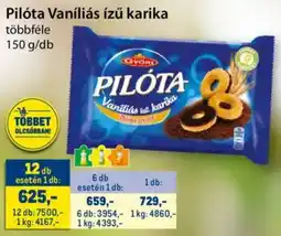 Metro Pilóta Vaníliás ízű karika ajánlat