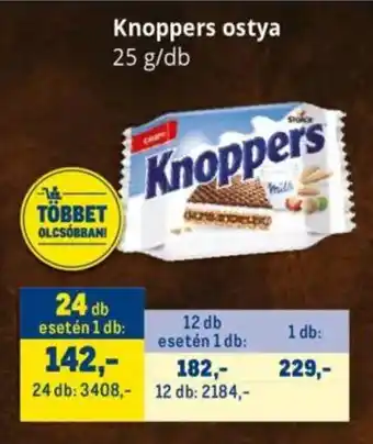 Metro Knoppers ostya ajánlat