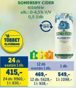 Metro Somersby Cider ajánlat