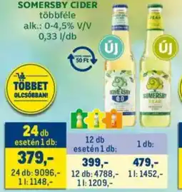 Metro Somersby Cider ajánlat