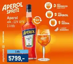 Metro Aperol ajánlat