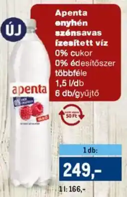 Metro Apenta enyhén szénsavas ízesített víz ajánlat