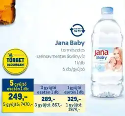 Metro Jana Baby természetes szénsavmentes ásványvíz ajánlat