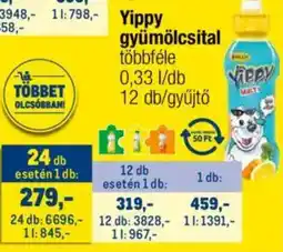 Metro Yippy gyümölcsital ajánlat