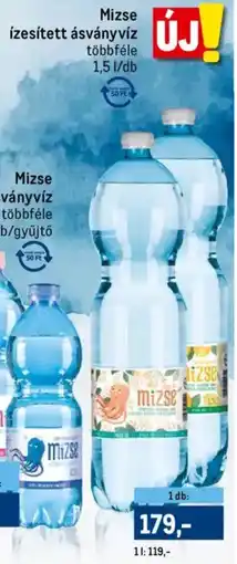 Metro Mizse ízesített ásványvíz ajánlat