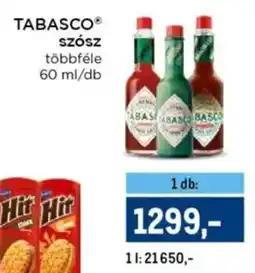 Metro Tabasco szósz ajánlat