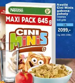 Metro Nestlé Cini Minis gabona- pehely ajánlat