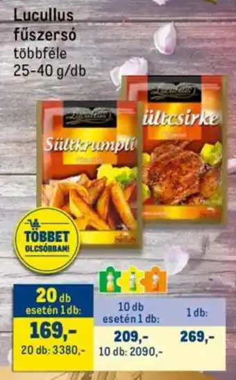 Metro Lucullus fűszersó ajánlat