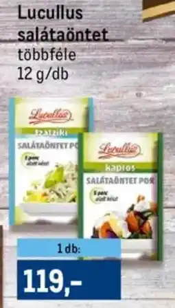 Metro Lucullus salátaöntet ajánlat