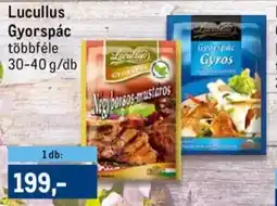 Metro Lucullus gyorspác ajánlat