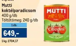 Metro Mutti koktélparadicsom ajánlat