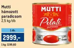 Metro Mutti hámozott paradicsom ajánlat